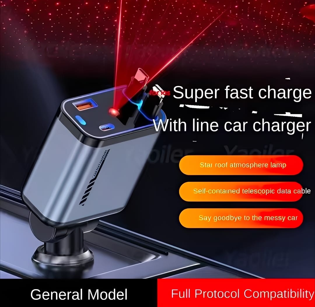 C6 4-in-1 Smart Car Charger