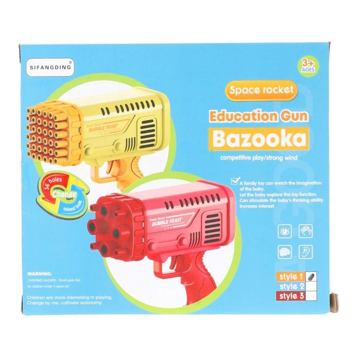 Electric Automatic Bubble Machine Blaster with Dipping Tray